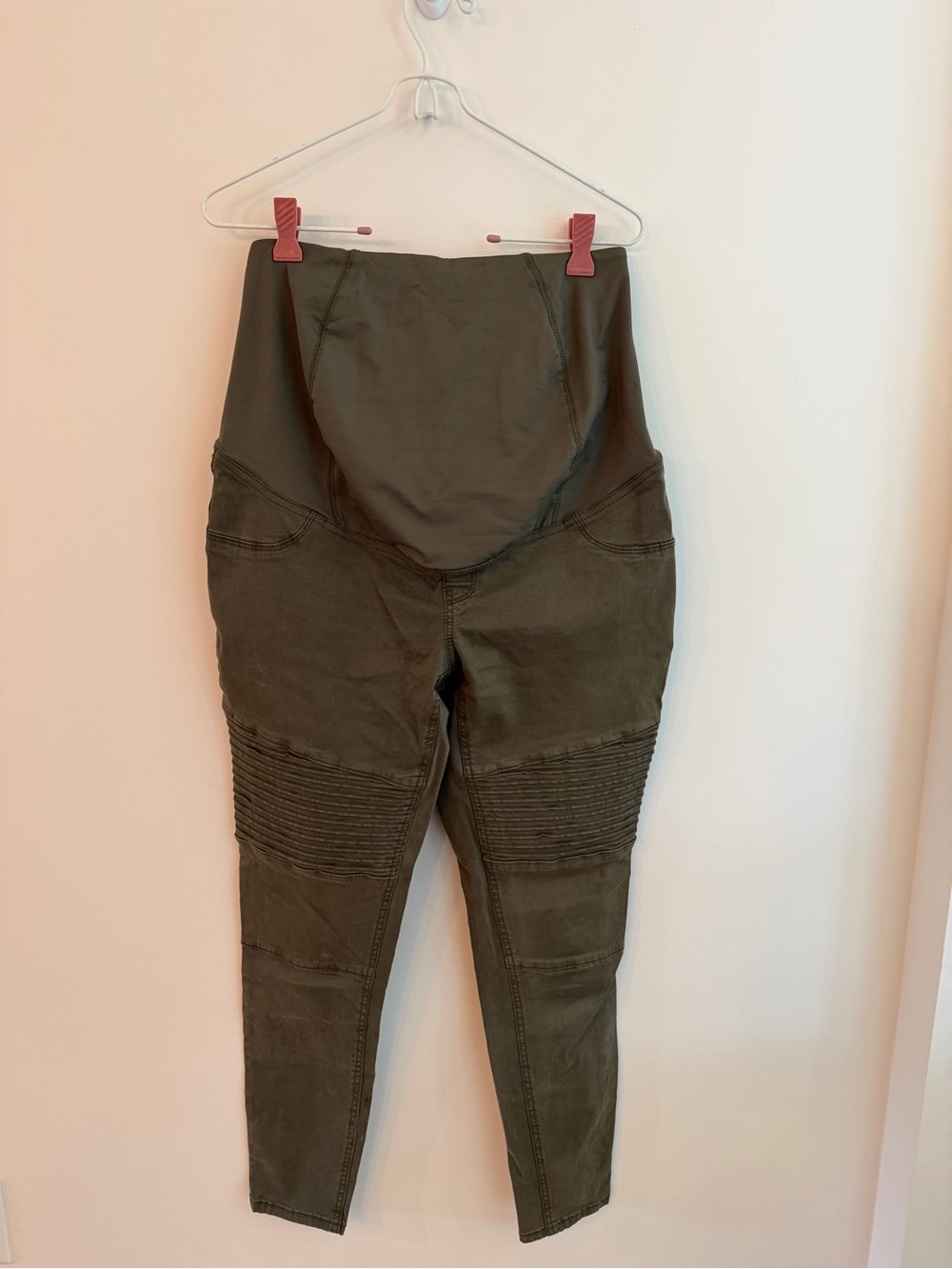 Isabel Maternity by Ingrid & Isabel Olive Green Moto Jeggings